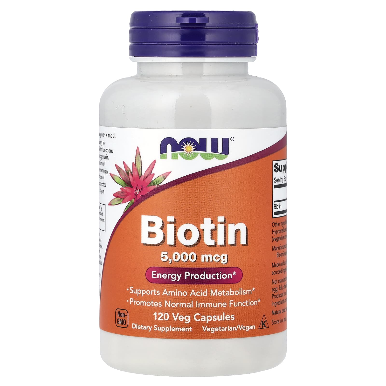 NOW Foods Biotin 5,000mcg